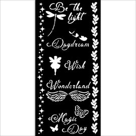 Stamperia - Wonderland - Stencil 12x25cm - Magic Day