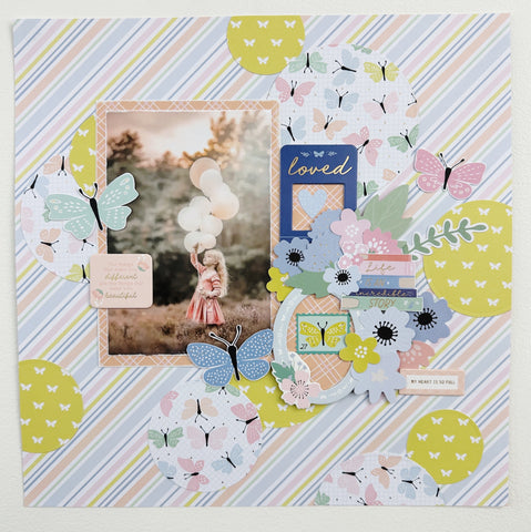 One of a Kind set of Five Layouts by Lisa Ryder