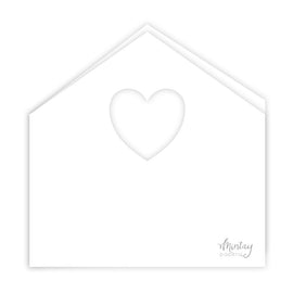 Mintay Basics - House Card Base - White (5pcs)