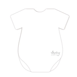 Mintay Basics - Baby Onesie Card Base - White (5pcs)