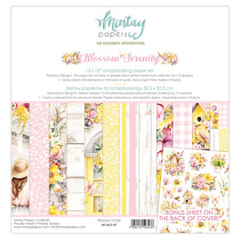 Mintay - Blossom Serenity - 12x12 Paper Pack