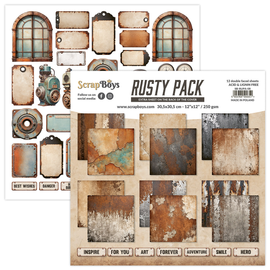 Scrapboys - Rusty Pack - 12x12 Paper Pad