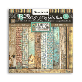 Stamperia - Fortune - 12x12 Paper Pack "Backgrounds - Land of Pharaohs"