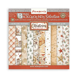 Stamperia - Gear Up For Christmas - 12x12 Paper Pack "Backgrounds"