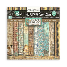 Stamperia - Fortune - 8x8 Paper Pack "Backgrounds - Land of Pharaohs"