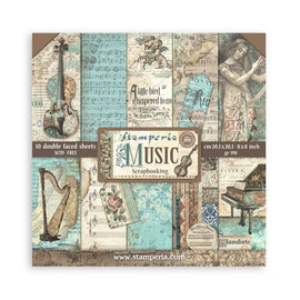 Stamperia - Music - 8x8 Paper Pack