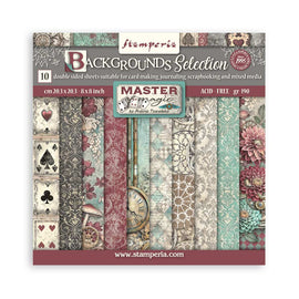 Stamperia - Master of Magic - 8x8 Paper Pack "Backgrounds"