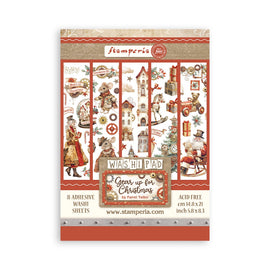 Stamperia - Gear Up For Christmas - Washi Pad (8 Sheets)