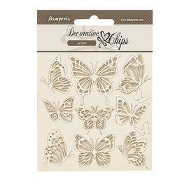 Stamperia - Lavender - Decorative Chips (14x14cm) - Butterflies