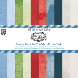 49 and Market - Summer Porch - 12x12 Collection Pack - Solids (10 Sheets)