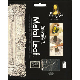 Mona Lisa - Speedball Metal Leaf Sheets - Silver (25 leaves)