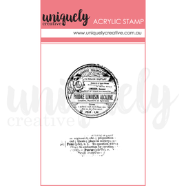 Uniquely Creative - Willow & Grace - Mini Acrylic Stamp - Vintage Dictionary