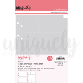 Uniquely Creative - 8"x10" D-Ring Album Inserts - Pack 5