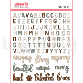 Uniquely Creative - Willow & Grace - Puffy Stickers