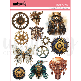 Uniquely Creative - Steampunk Graffiti - Rub-Ons "Steampunk"