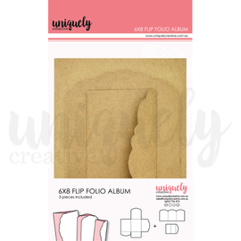 Uniquely Creative - 6"x8" Flip Folio Album - Kraft