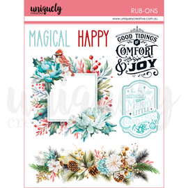 Uniquely Creative - Merry and Bright - Rub-Ons