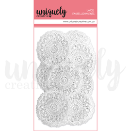 Uniquely Creative - Lace Embellishments - Whimsical Lace Pieces (15pk)