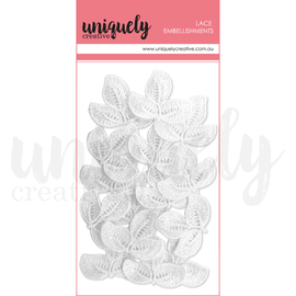 Uniquely Creative - Lace Embellishments - Rose Lace Leaves (15pk)