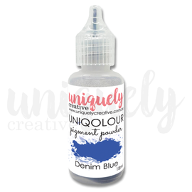 Uniquely Creative - Uniqolour - Pigment Powder - Denim Blue