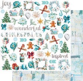 Uniquely Creative - Merry and Bright - 12x12 Pattern Paper "Wonderful Christmas"