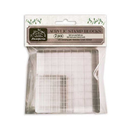 Stamperia - Create Happiness - Acrylic Stamp Blocks - Square (2pc)