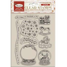 Stamperia - Gear Up For Christmas - Acrylic Stamp 14x18cm "Snowglobes"