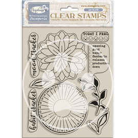 Stamperia - Create Happiness Dewdrops - "Habit Tracker" Acrylic Stamp 14x18cm