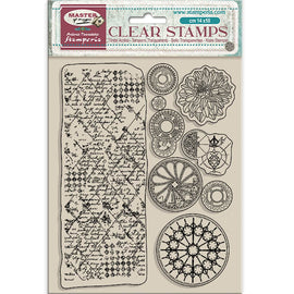 Stamperia - Master of Magic - Acrylic Stamp 14x18cm "Border and Circles"