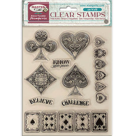 Stamperia - Master of Magic - Acrylic Stamp 14x18cm "Playing Cards"