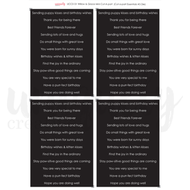 Uniquely Creative - Willow & Grace - A4 Mini Cut-A-Part Sheet