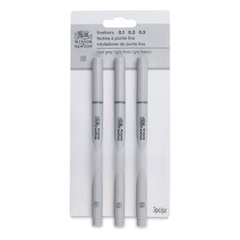 Winsor & Newton Pigment Fineliner Set - Cool Grey (3 pk)