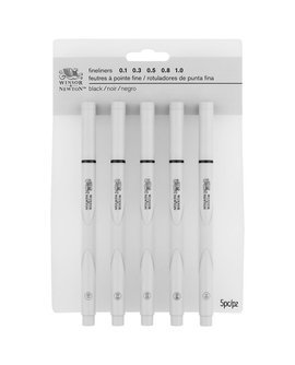 Winsor & Newton Pigment Fineliner Set - Black (5 pk)