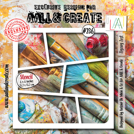 AALL & Create - 6x6 - Stencil #236 - Zigzag Zest