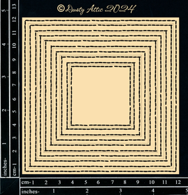 Dusty Attic - "Get Framed - Stitched Square"