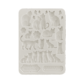 Stamperia - Orchids & Cats - Silicon Mould A5 (New Size) - Cats