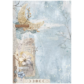 Stamperia - Create Happiness Secret Diary - A4 Rice Paper "Moon"
