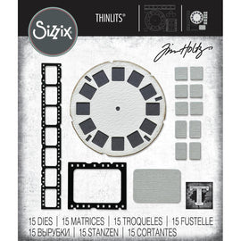 Sizzix - Tim Holtz Thinlits - Vault Picture Show (666602)